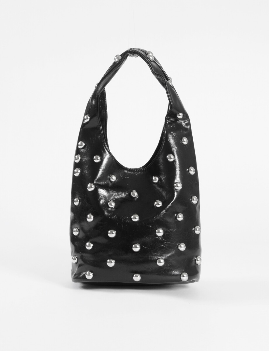 Cartera de hombro tachas - negro 