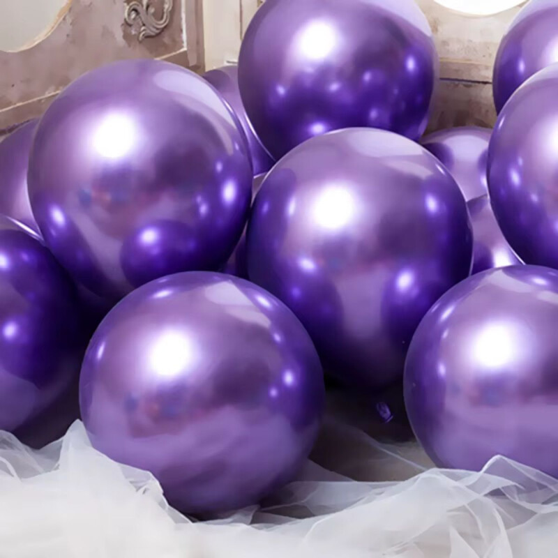 Globos R12 Cromados x10 Violeta