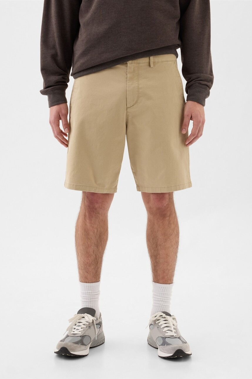 Short Essential Easy 9Inch Hombre Iconic Khaki
