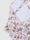 Traje De Baño Estampado Casitas Blanco Roto