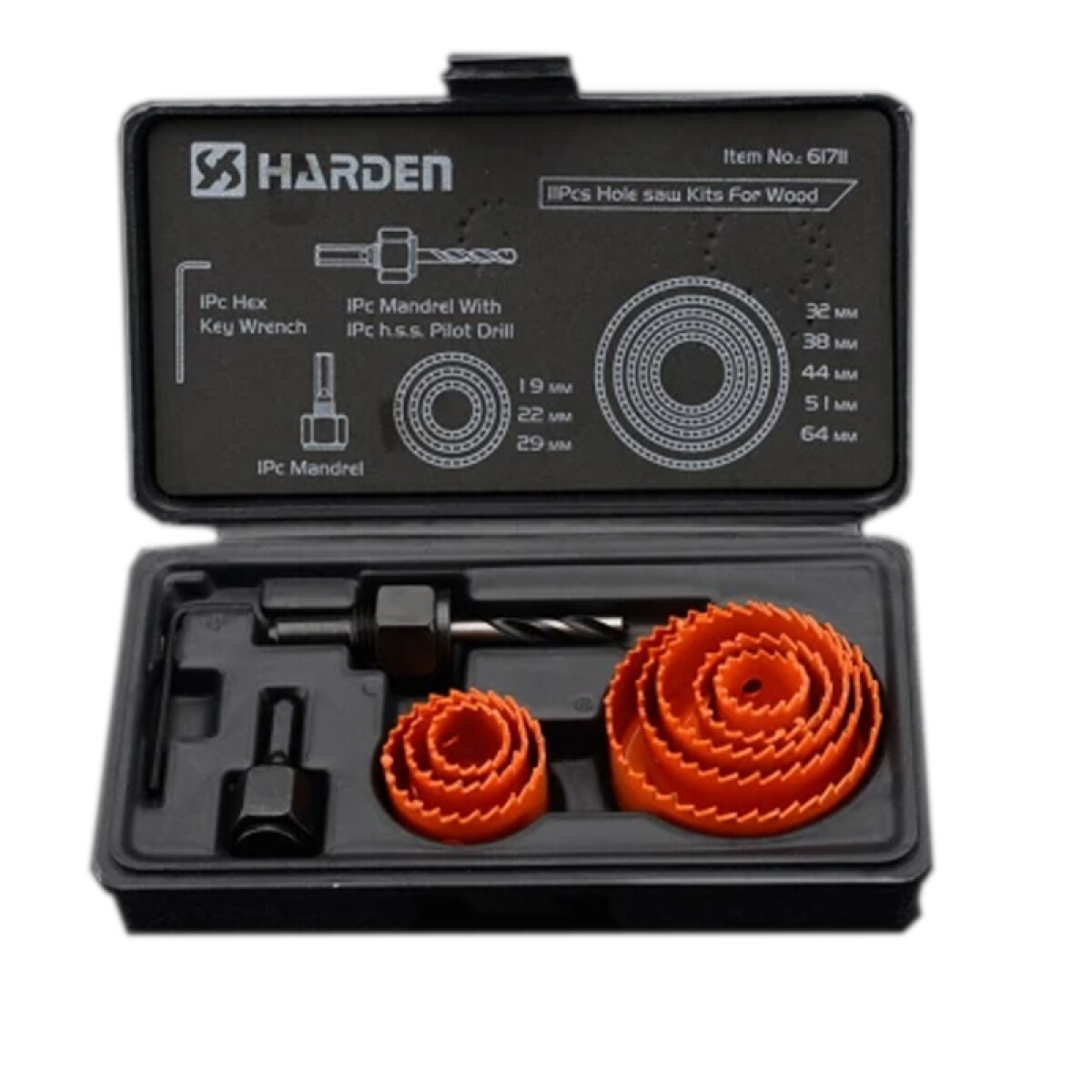 KIT SIERRA COPA PARA MADERA 11PZS HARDEN ++ - N/a 