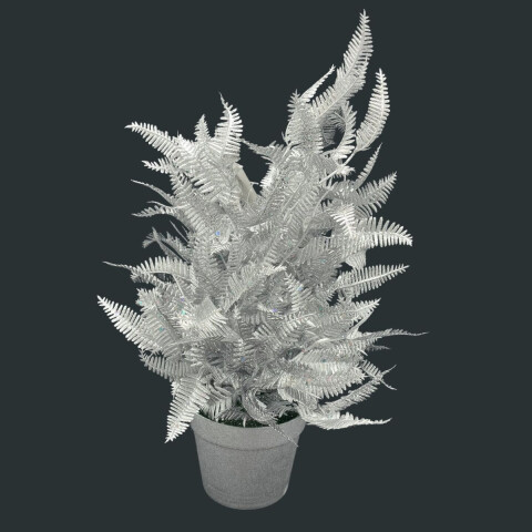Maceta de Helecho Plateada