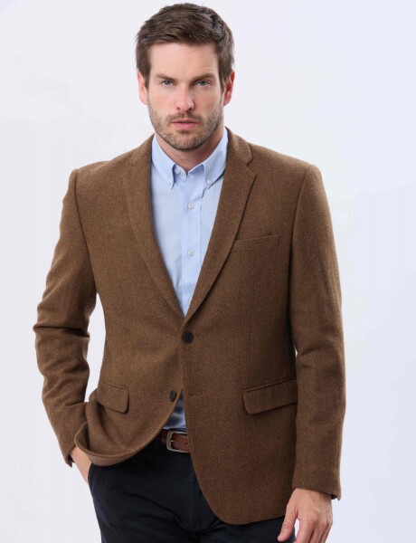 SACO SPORT DE LANA Tostado