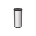 PAPELERA TACHO ACERO INOX BASCULANTE TRAMONTINA 40LTS PLATEADO