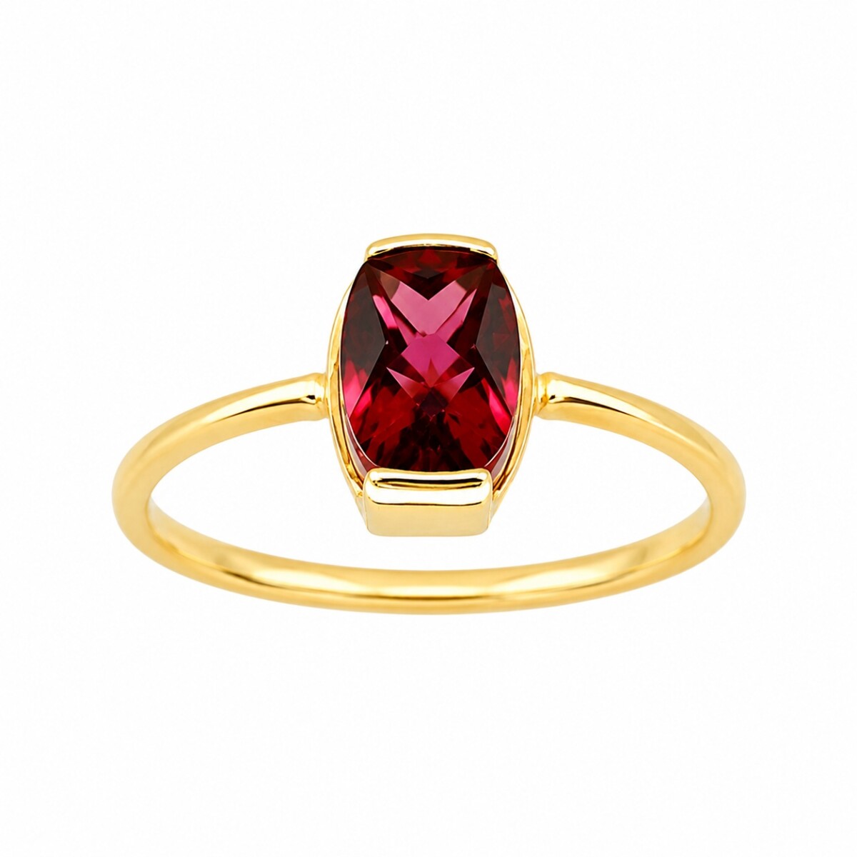 Anillo Solitario-Oro Bajo-Piedra Rubi-AN8136 - conpiedra 