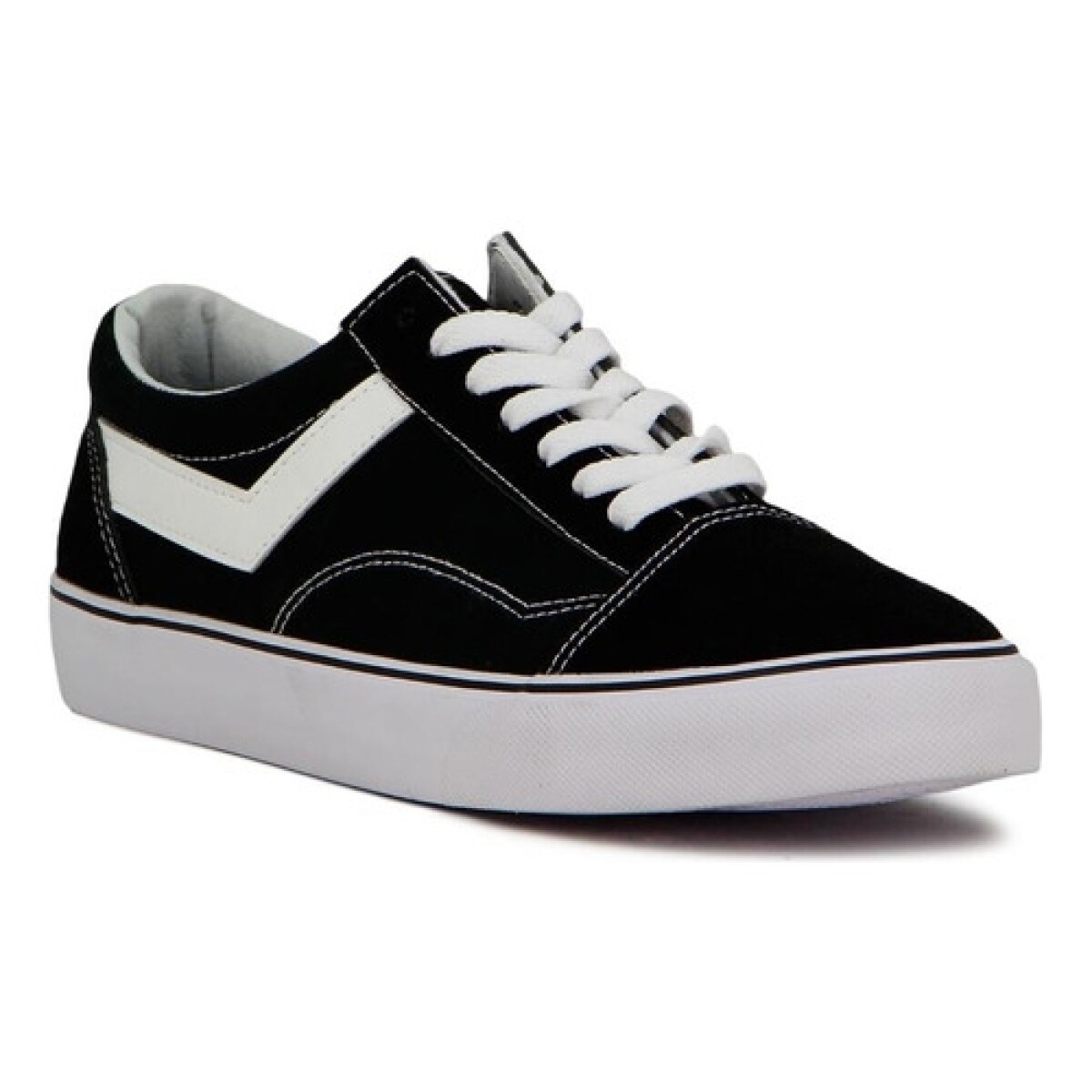 Championes Pony Casual Lona-Gamuza Unisex Negro - Negro 