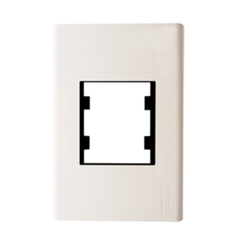""PLACA DE 2 PUNTOS  ""1 MODULO DOBLE"" DUOMO ""BLANCO""" ""PLACA DE 2 PUNTOS  ""1 MODULO DOBLE"" DUOMO ""BLANCO"""