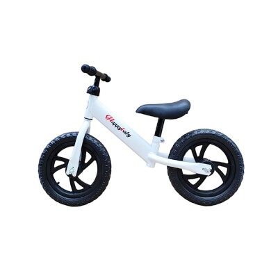 Bicicleta de Metal para Aprendizaje Sin Pedales para Niños color blanco Bicicleta de Metal para Aprendizaje Sin Pedales para Niños color blanco