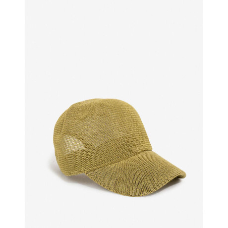 Gorra Efecto Rafia Verde Militar