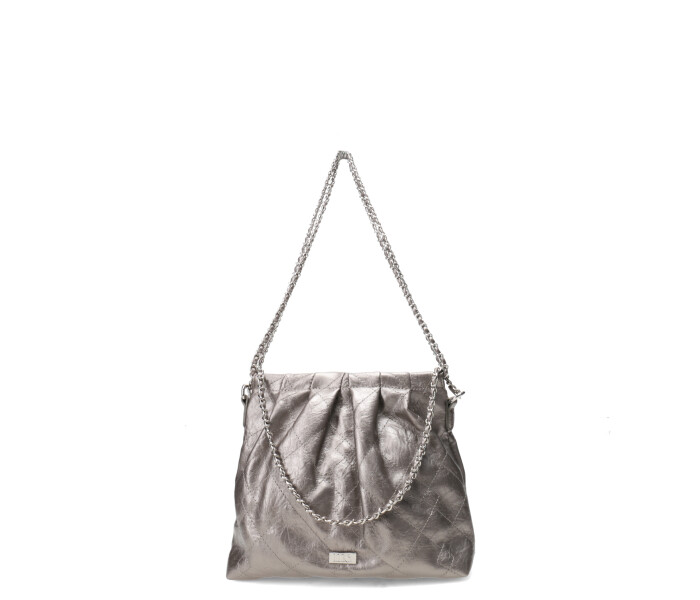 Cartera MissCarol Nasca con cadena Plateado