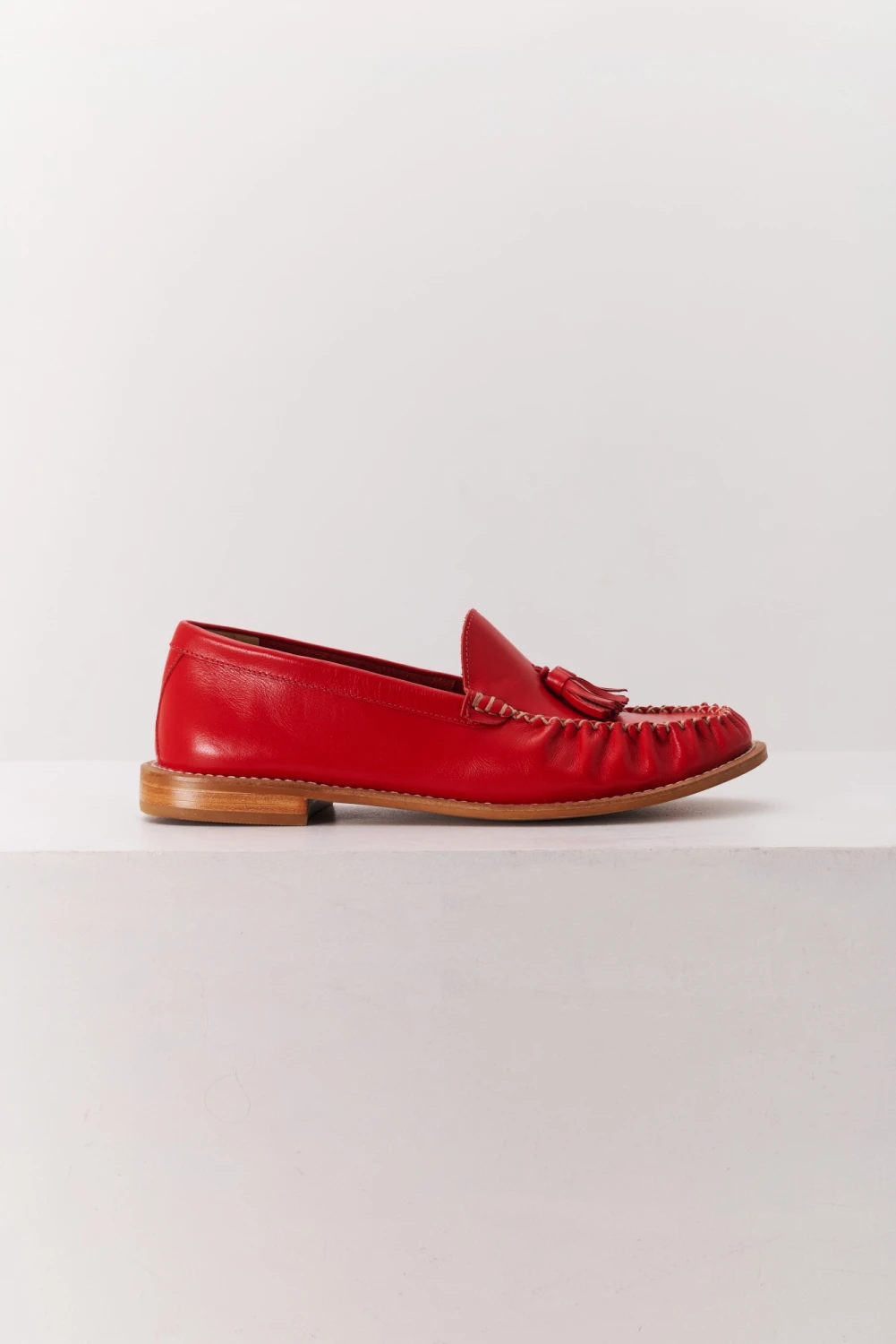 MOCASIN FLECOS rojo 38