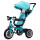Triciclo 3 en 1 con techo Bebesit giratorio 360Â° Turquesa