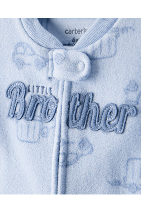 Pijama una pieza de micropolar, con pie, diseño vehículos Pijama una pieza de micropolar, con pie, diseño vehículos