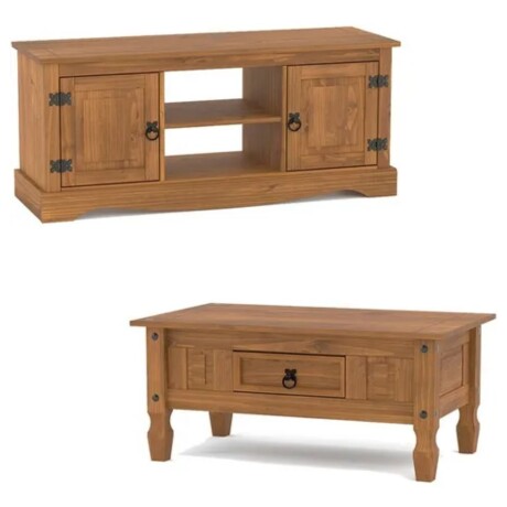 Promo Rack Tv + Mesa de Living Linea Naturale ROBLE