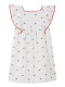 Vestido Con Volantes Gris