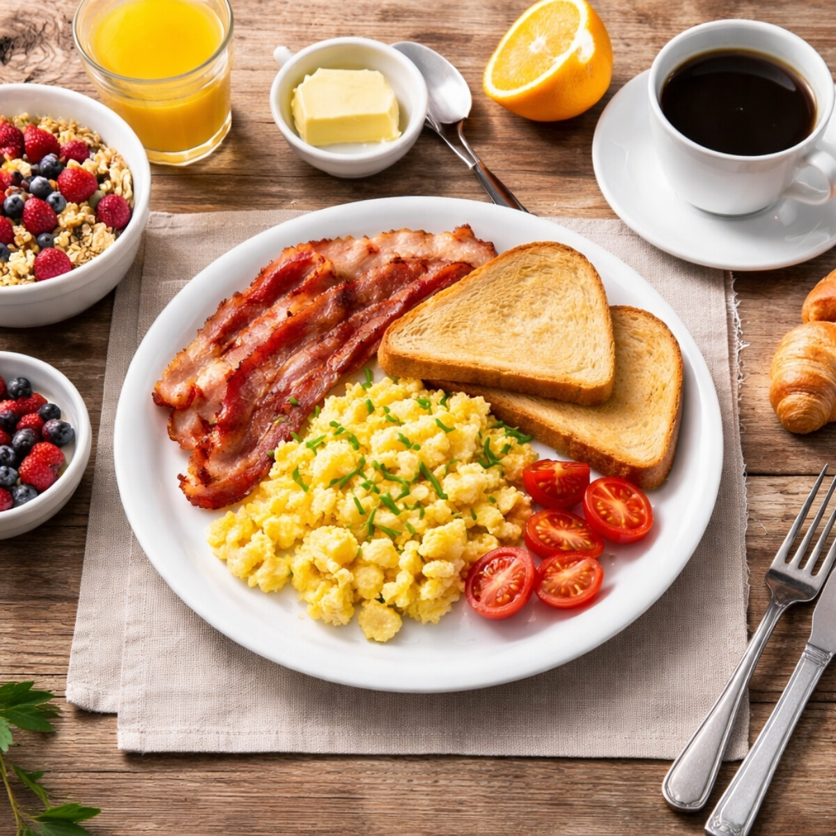 Plato Llano 22 cm Blanco Melamina 