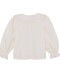 Blusa Cuello Ondas Blanco Roto
