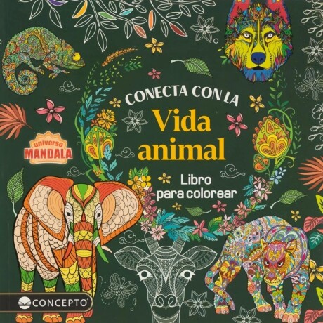 Libro colorear Mandalas Conecta con la Vida Animal