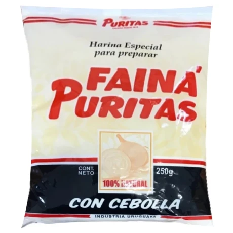 HARINA DE FAINA PURITAS 250G C/CEBOLLA HARINA DE FAINA PURITAS 250G C/CEBOLLA