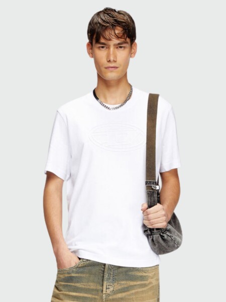 DIESEL - Remera T-ADJUST-BIGOVA Blanco