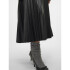 VMBELLAHOLLY HW 7-8COATED SKIRT C-24 2 Asphalt-Black
