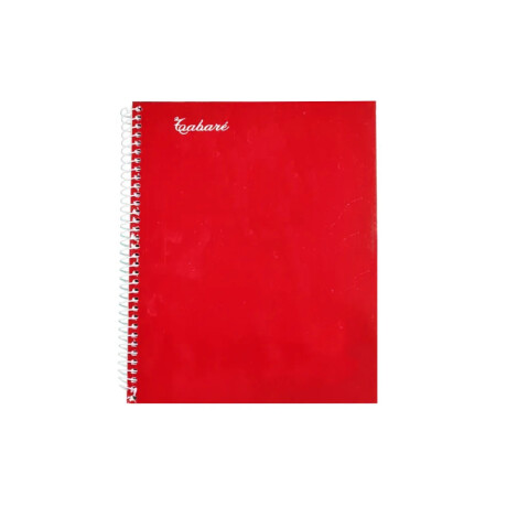 Libreta Tabare Tapa Dura 96 hojas Roja
