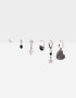 Aros Sets Antique Silver Set De Aros Antique - Plateado Antique Silver