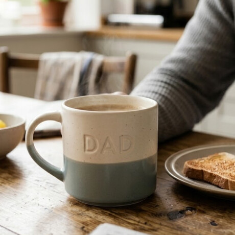 Set de Tazas de Cerámica MUM & DAD Celeste