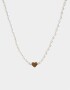 Collares Cortos Corazón Collar Corto Con Perlas - Dorado