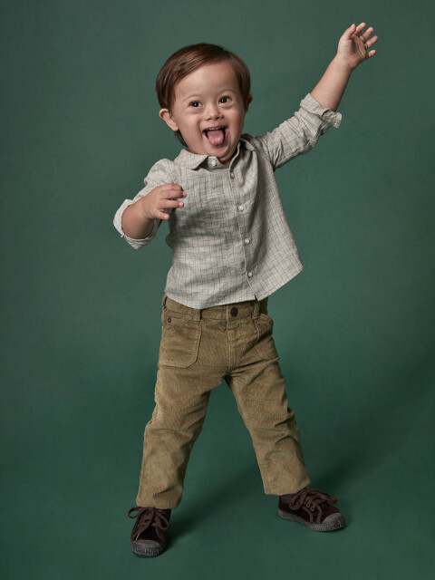 Pantalon Bolsillos Plastron Verde Viejo