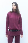 Sweater rib bordo