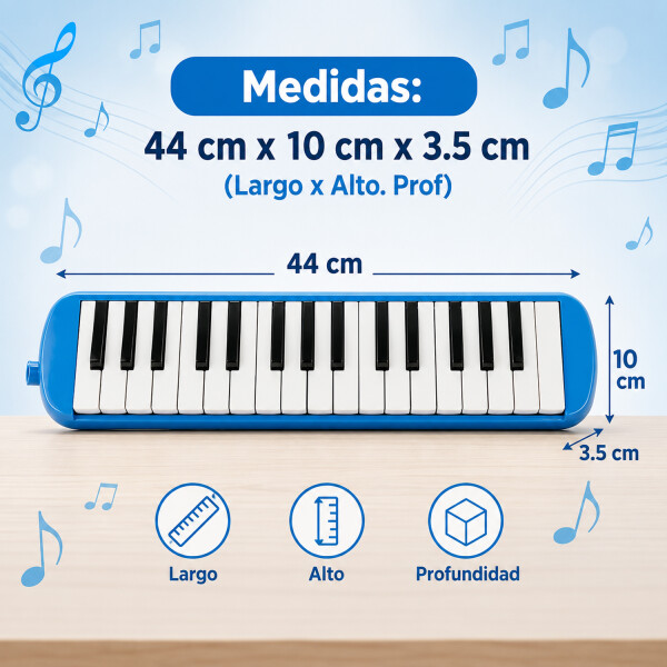 Melodica Memphis Ft32k De Viento Con 32 Teclas MELODICA MEMPHIS FT32K