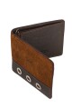 Billetera con cierre interior para billetes Marrón c/Oxido