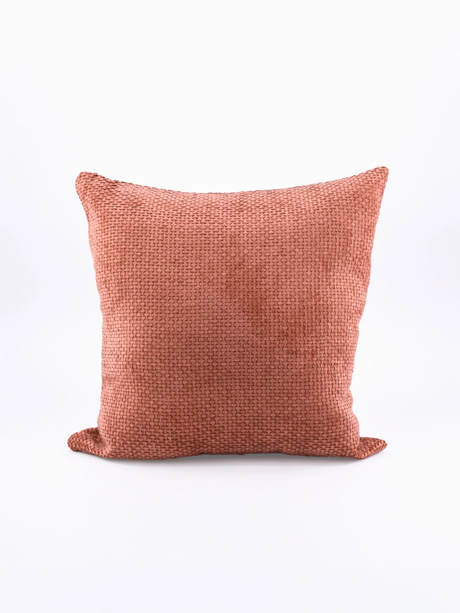 FUNDA ALMOHADON TRENZADO - ROSADO 