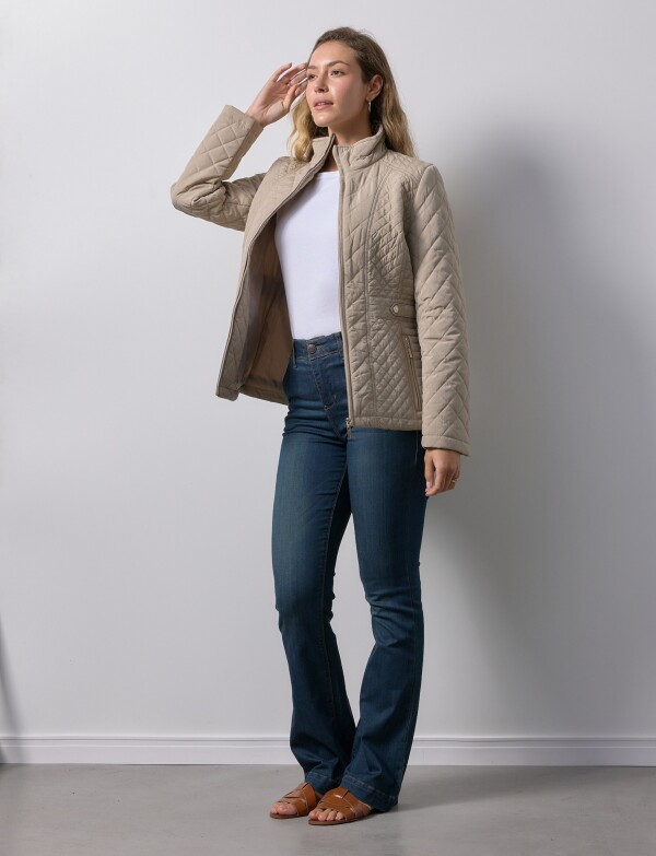 Campera Capitoneada BEIGE