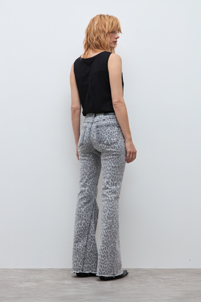 Jean oxford Rita animal print gris
