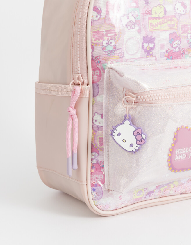 Mochilas y Carteras Infantiles Mochila Trasnparente "hello Kitty" - Combinacion Multicolor