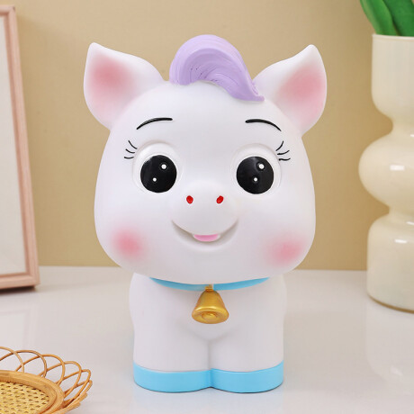 Alcancía Infantil Unicornio Blanco