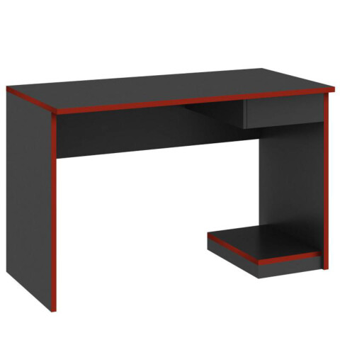 Escritorio Gamer con Cajón y Soporte para CPU | Mesa Gaming Moderna - Grafito / Rojo Escritorio Gamer con Cajón y Soporte para CPU | Mesa Gaming Moderna - Grafito / Rojo