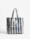 Shopper Shopper Rayada - Azul Medio