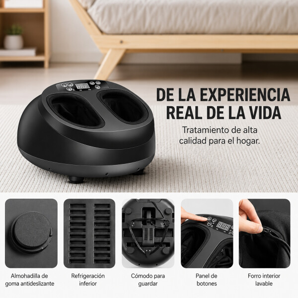 Masajeador De Pies Eléctrico 4d Calor Infrarrojo Var1040 MASAJEADOR PARA PIES 4D/40W VAR1040