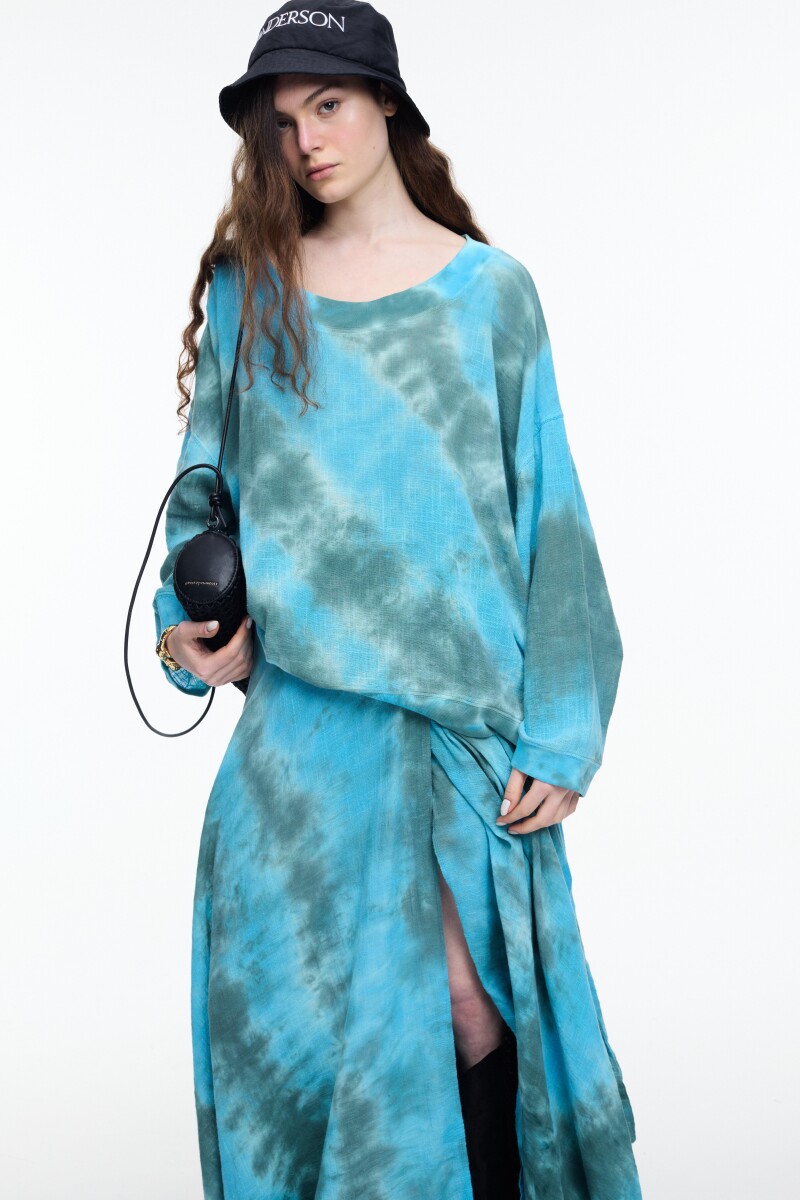 Blusa de gasa Turquesa