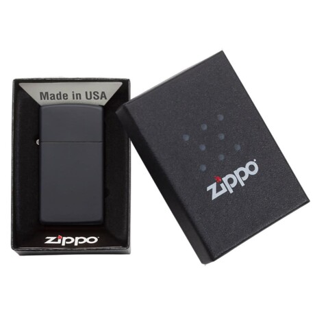 Encendedor Zippo Slim Black Matte - 1618 Encendedor Zippo Slim Black Matte - 1618