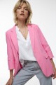 Blazer manga 3/4 rosa chicle