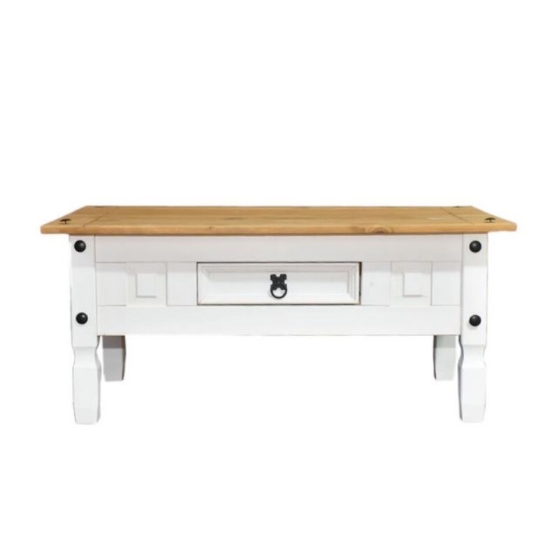 Mesa De Living Rustica Blanco Mdc888b Chica Mesa De Living Rustica Blanco Mdc888b Chica