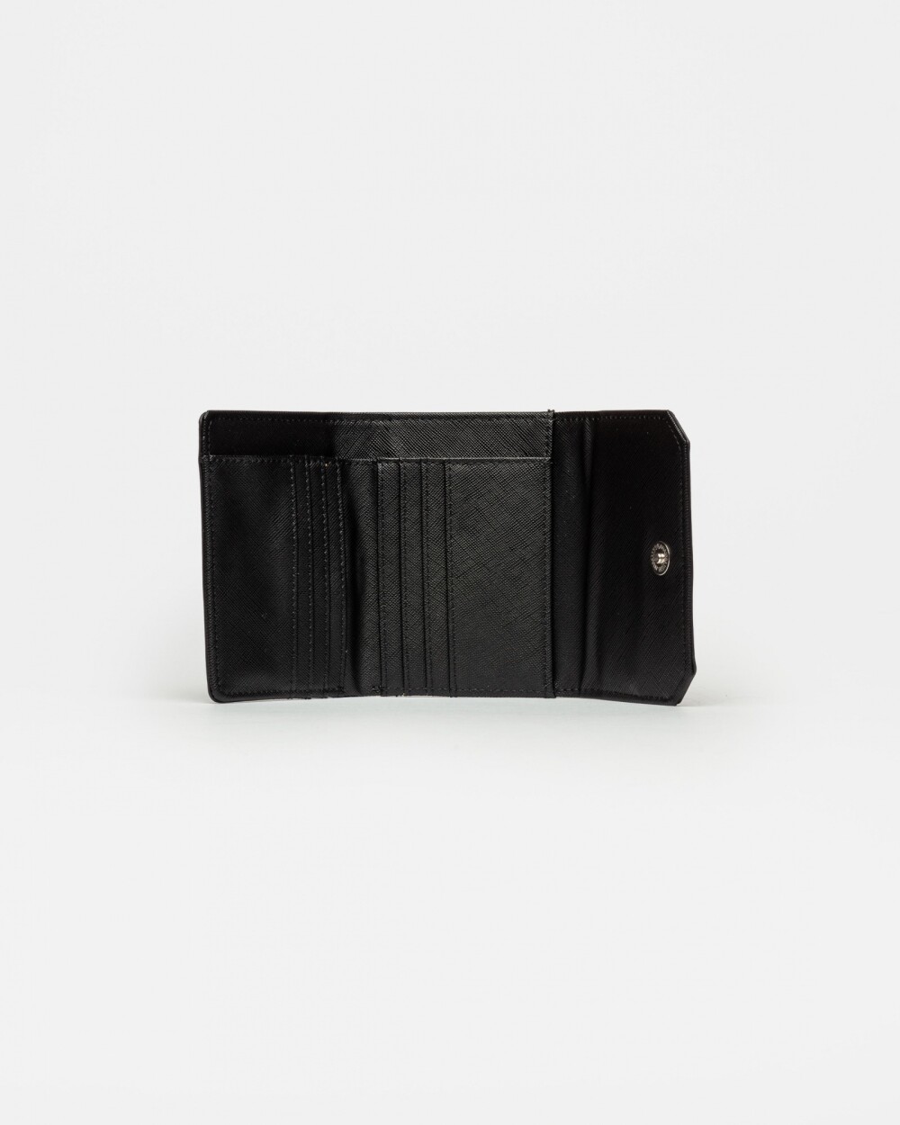 Billetera P&P en efecto cuero Negro