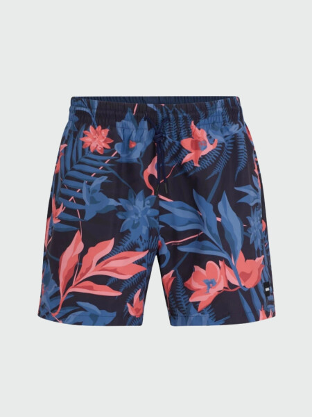 BOSS Black - Short Baño Estampado Azul