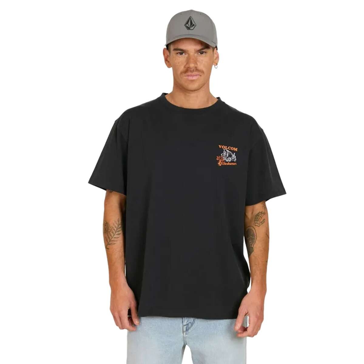 Remera Volcom Oversize Pour Decisions - Negro 