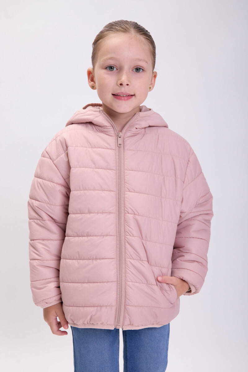 Campera abrigo Rosa Pastel