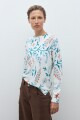 Sweater estampa floral crudo